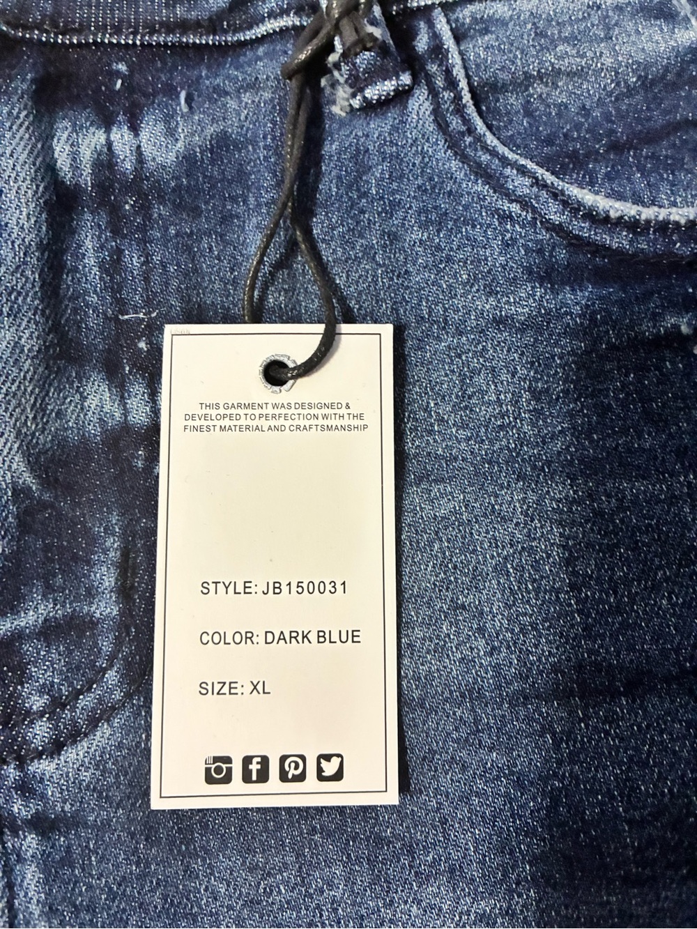 Judy Blue High Waist Distressed Bermuda Denim Shorts XL NWT - Picture 3 of 6